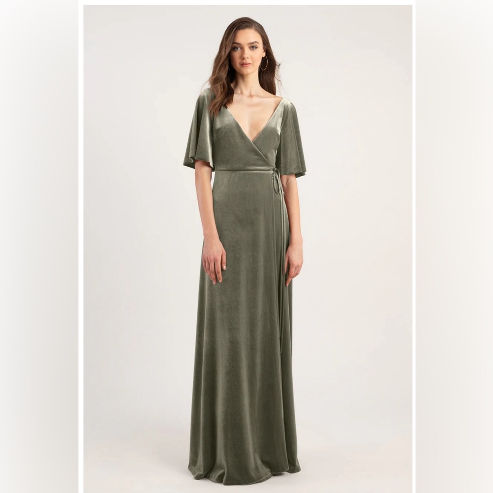 Jenny Yoo Marin Velvet Wrap Dress